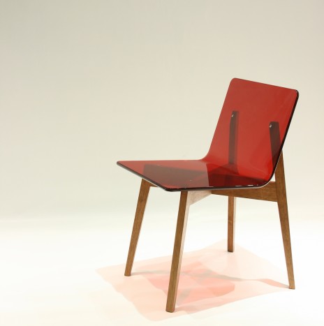 1974 Chair – Red (Rubber Wood)